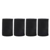 4PCS Speaker Port Tubes Sponge Portable Subwoofer Cabinet Port Sponge Air Vent Sponge for Portable