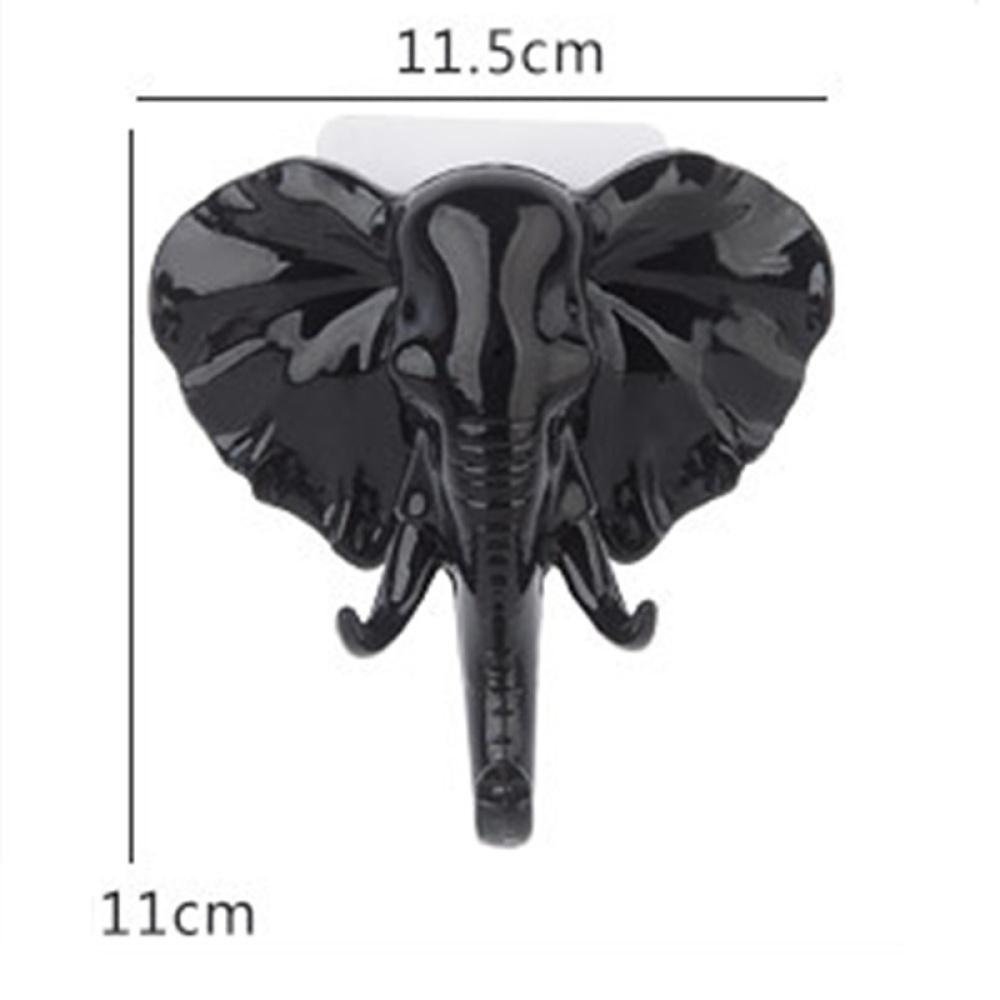 1 шт. настенный крючок с головой слона, шляпа, сумка, вешалка для пальто, домашние кухонные крючки для хранения декора