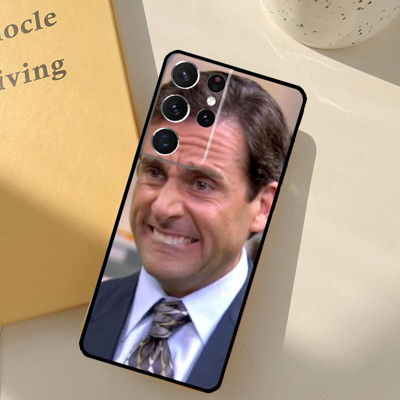 The Office Michael Scott Phone Case For Samsung Galaxy S23 S20 S21 S22 S24 S25 Ultra S9 S10 Plus S25 FE Cover Shell
