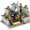 MOC Военная Серия Городская Уличная Боевая Сцена Фигурка Конструктор Игрушки