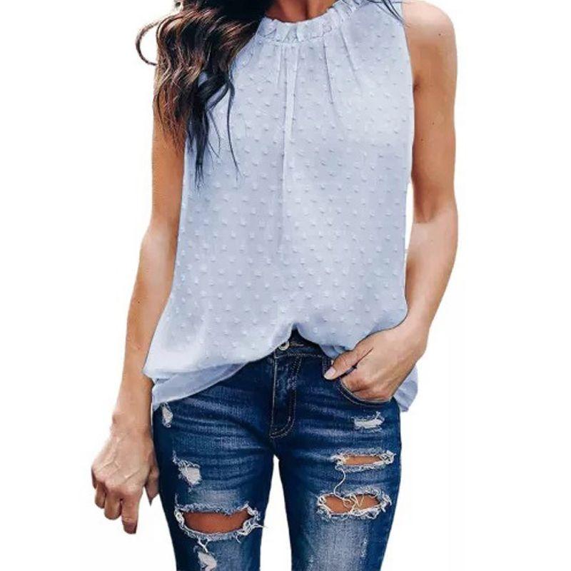 Женский топ, приталенный повседневный топ для йоги, с круглым вырезом, без рукавов, однотонный, базовая майка, пуловер, футболка, футболки