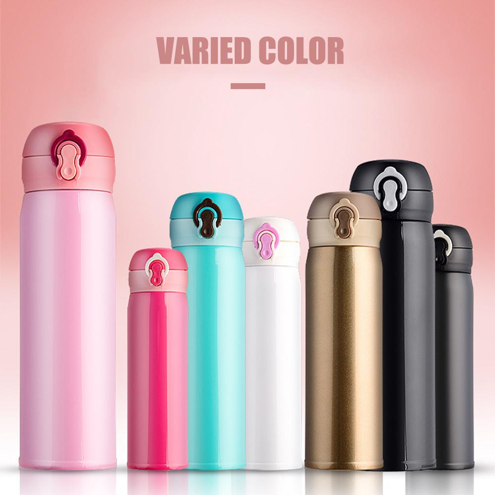ainless Steel Portable Vacuum Insulated Water Bottle With Flip-open Bottle Lid Perfect for Travel 17oz Blue