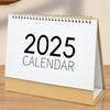 2025 Desk Calendar Small Stand Up Double-Coil Binding Monthly Calendar Daily Planner Event