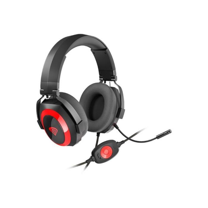 Casque - NATEC - Genesis Argon 500 - Pleine taille - Filaire - Noir