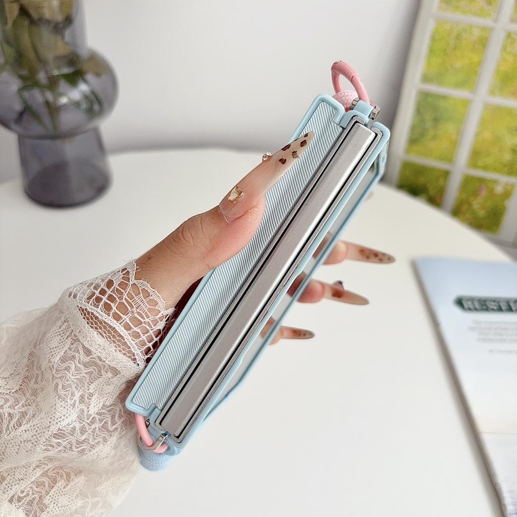 Милый цветной магнитный чехол-подставка из кожи для Samsung Galaxy Z Fold8 Fold 8 Ударопрочный с защитой шарнира для Magsafe