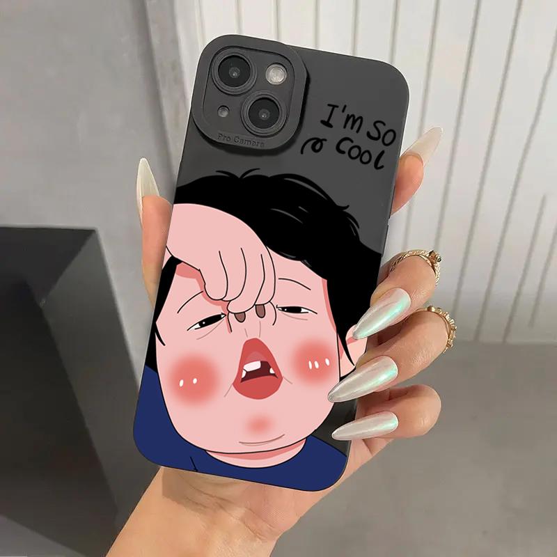 Funny Boy Cute Girl Couple Phone Case For Redmi Note 13 12 11 Pro Plus 5G 12S 11S 11 10S 10 9S 9 Redmi 12C 13C Soft Cover