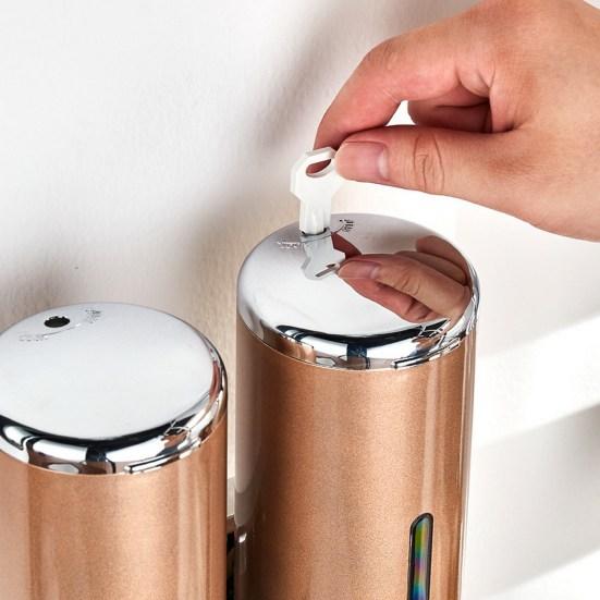 Диспенсер для мыла 400 мл Водонепроницаемый Влагостойкий Настенный Бытовой Шампунь Жидкое мыло Кондиционер