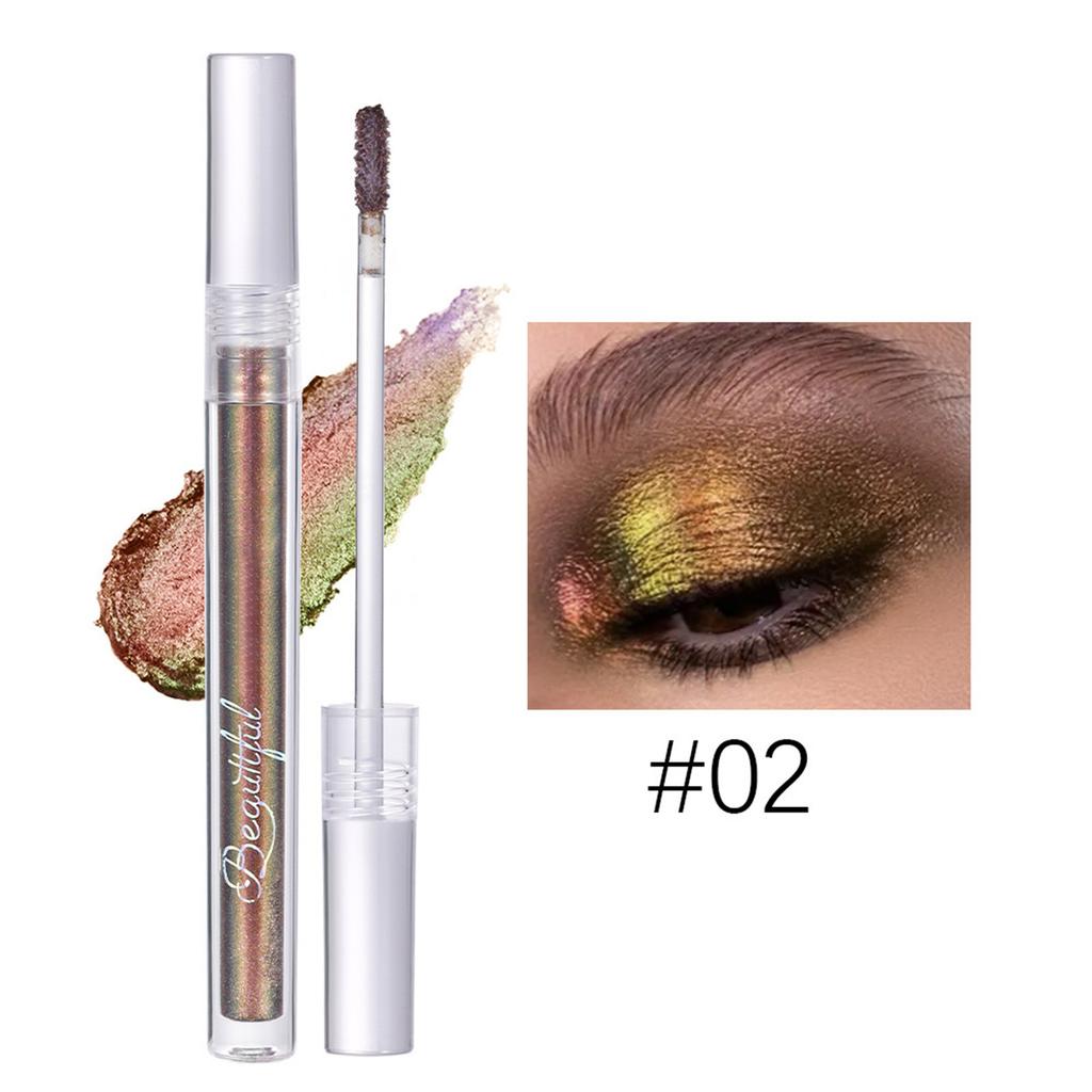 Multichrome Liquid Glitter Eyeshadow 1Pc Shimmery Chameleon Eye Makeup Long Wearing Holographic Shine for Day To Night Wear