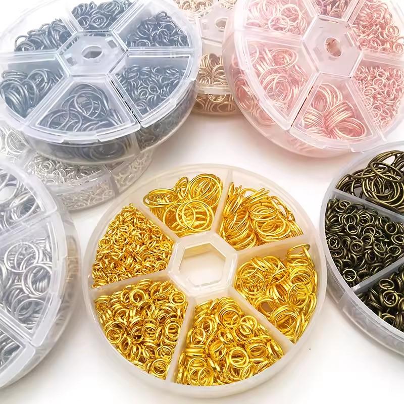 535Pcs/Set Open Jump Ring 4/5/6/8/9/10mm Split Rings Connector For Jewelry Bracelet Necklaces Diy Accessories