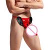 Men'S Naughty Elephant Underwear Long U Bulge Pouch Low Waist G-String Funny Lingerie T-Back Thong Bulge Enhancing Underpant
