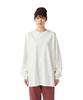 Organic Cotton Mercerized Cut and Sew Long Sleeve and Size White L/S T-Shirt SW-25AU010, T-Shirt, Men's Women's, L,