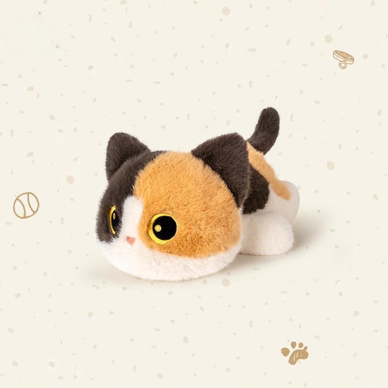 Мультяшные плюшевые игрушки-кошки Милые животные Сиамский котенок Прекрасная набивная кукла Черный кот Подвеска Брелок Плюшевая игрушка Подарок на День Рождения Рождество