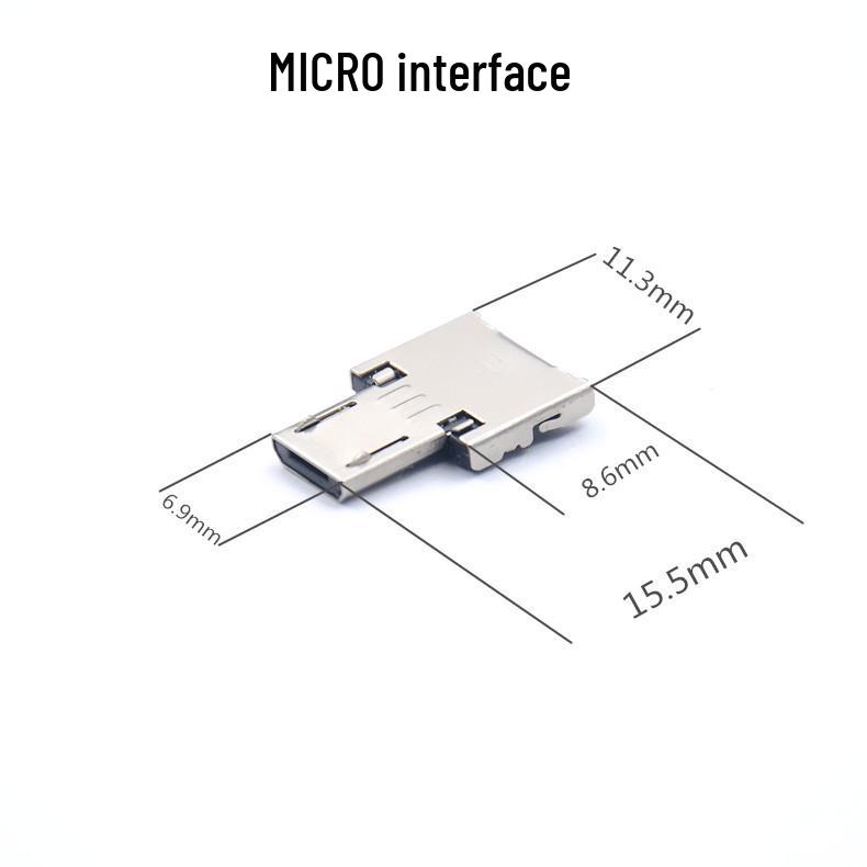 Адаптер USB 2.0 на Type-C Micro OTG для устройств Android и Huawei