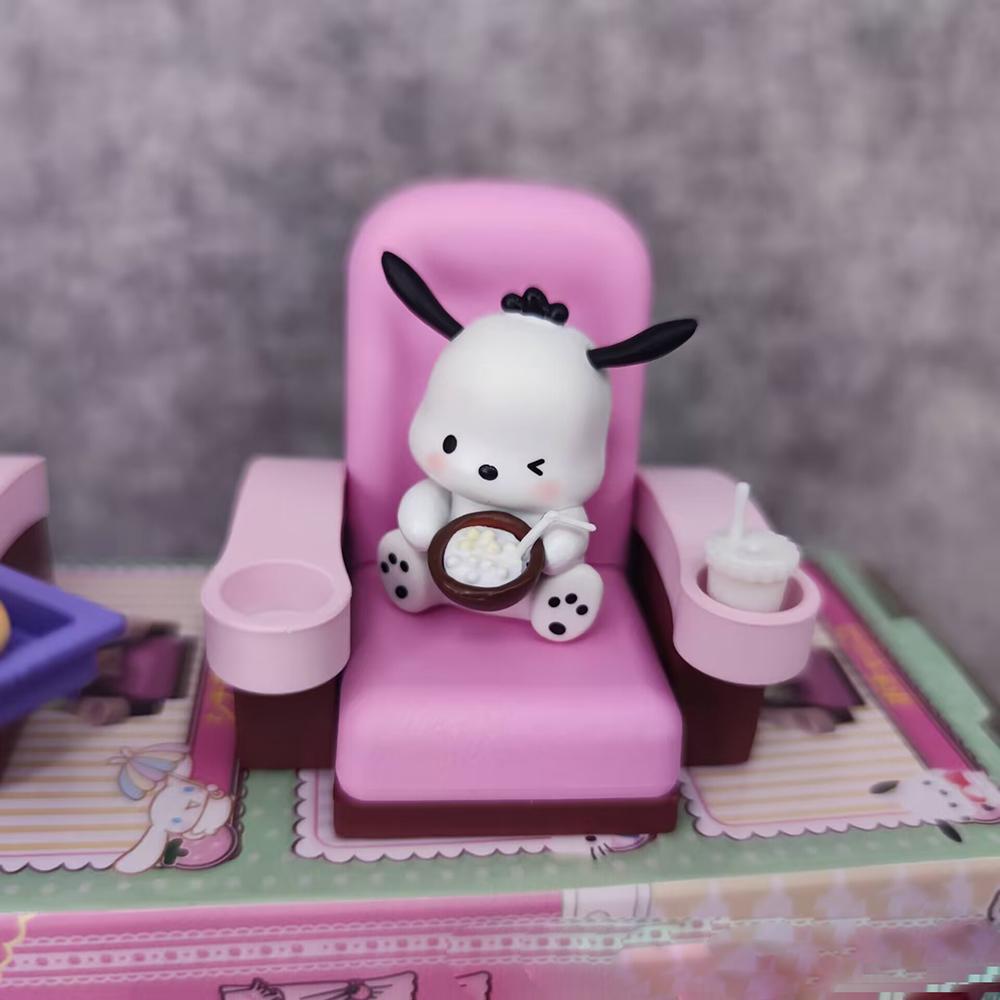 Театр Кино Sanrio Хелло Китти 6 см Кавайная Фигурка Игрушка Мультфильм Аниме Серия Декорации Фигурки Действия Японская Игрушка Милый Подарок