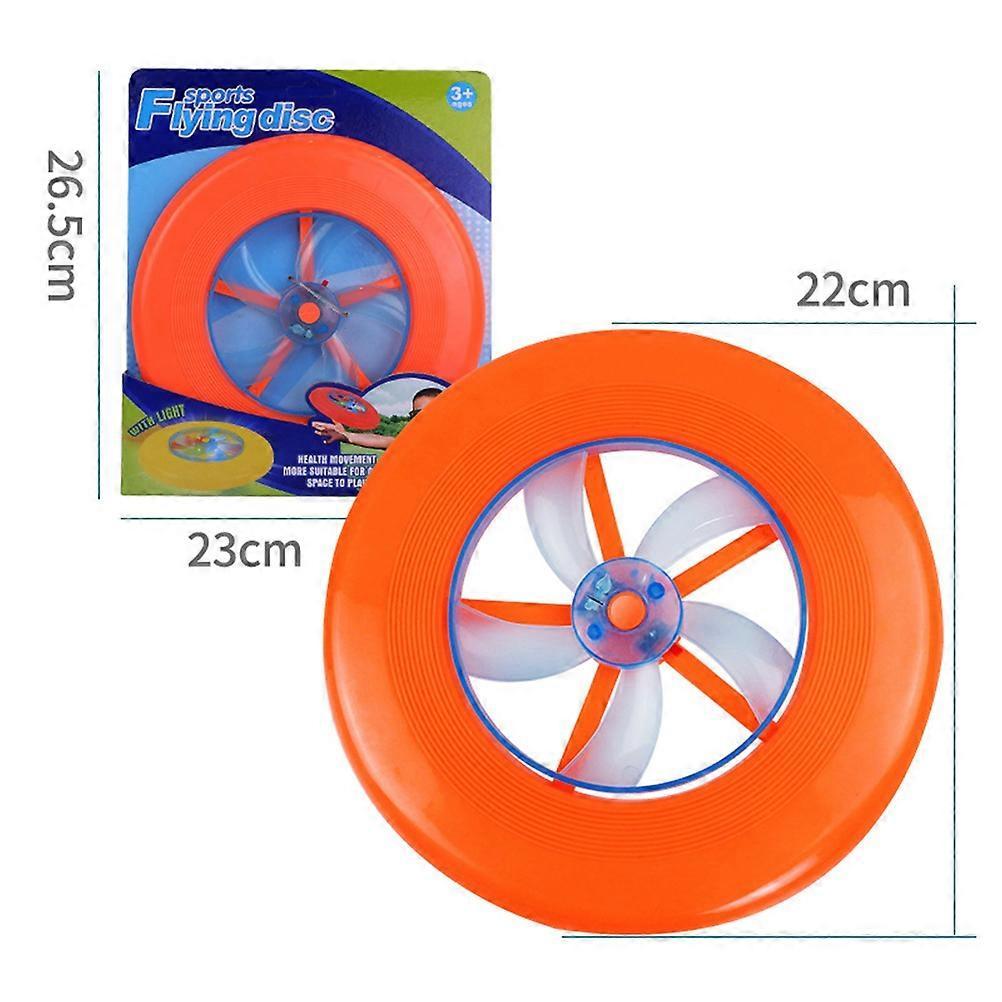Kids Educational Playthings Night Luminous Flying Saucer 2Pcs Toy
