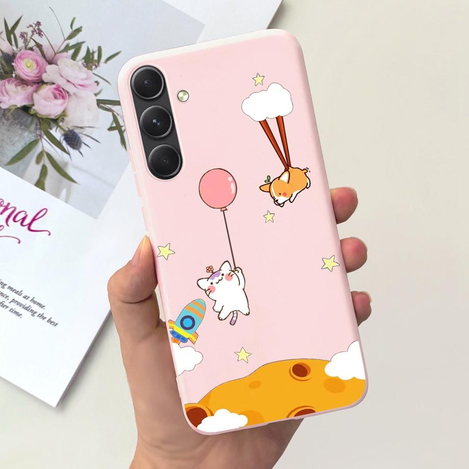 Couple Love Heart Bumper For Samsung A55 5G Case Soft Ultra Slim Matte Silicone Phone Cover For Samsung Galaxy A55 A556B Fundas