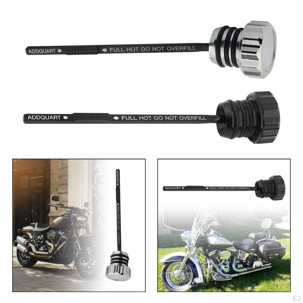 Щуп для измерения уровня моторного масла, простая установка, аксессуары для мотоциклов, замена алюминиевого сплава для FLT Flht
