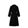 Women's Loose Large Size Temperament Trench Coat Women's Medium and Long Waist Strap Coat
