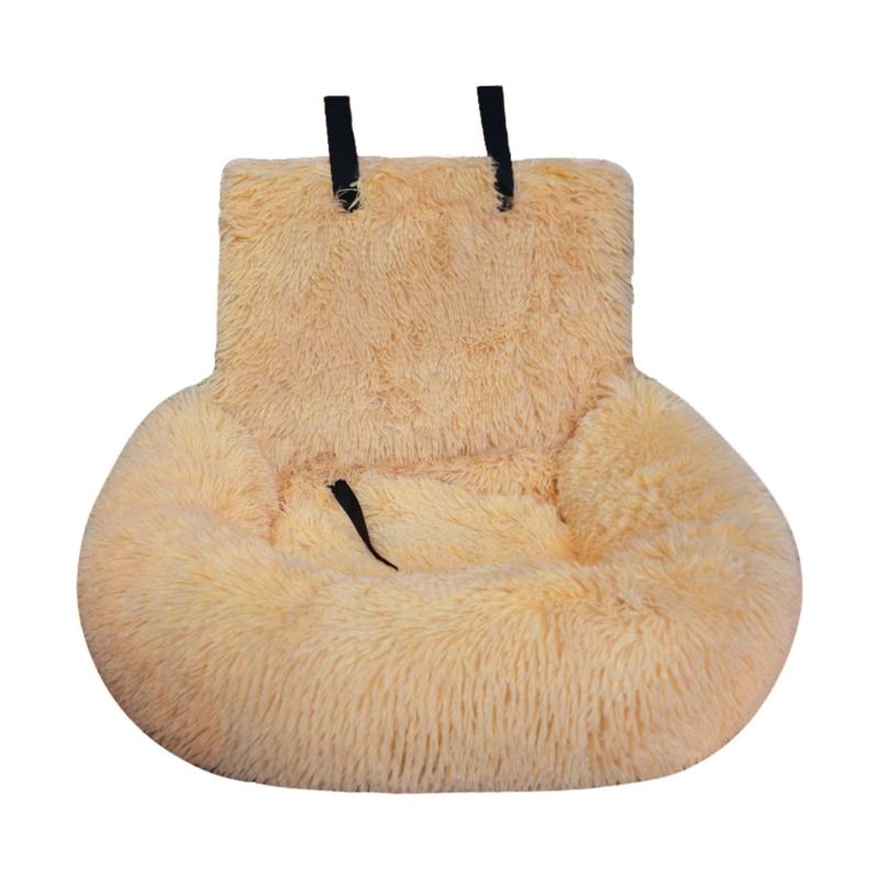 Furry Warm Dog Bed for Car Seat Soft Cushion Pet Bed For Travel Easy To Install Carseat Cushion for Breeds Road Trips