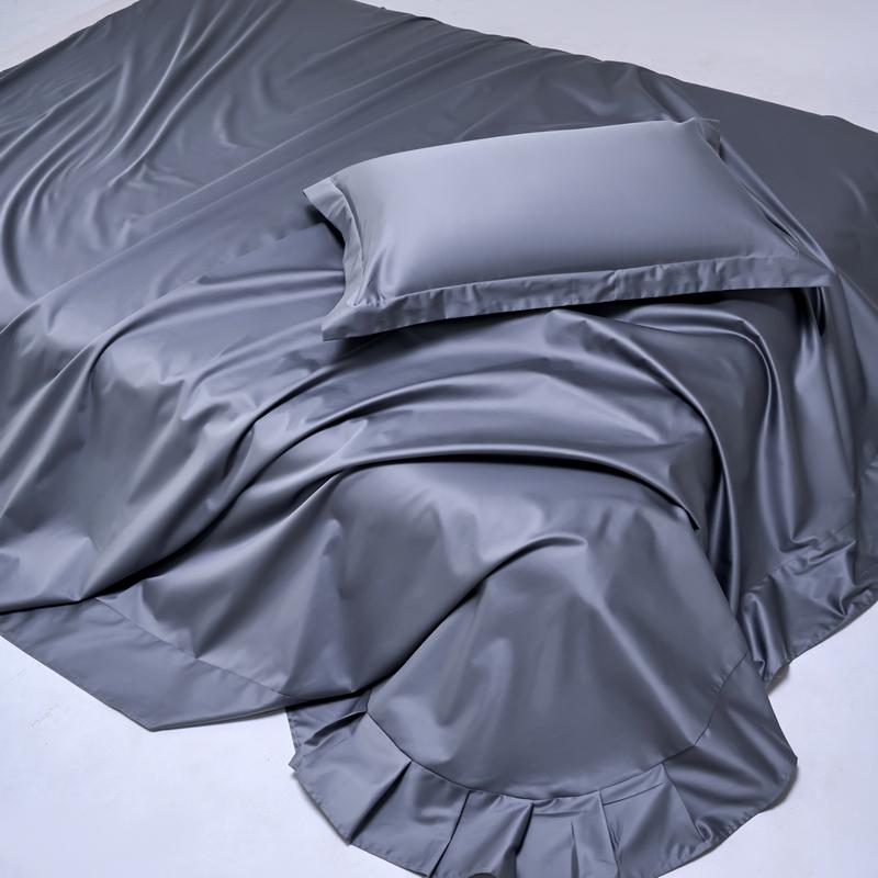 Мягкий комплект постельного белья из 100% египетского хлопка, плотность 1000 нитей, комплект постельного белья из 4/6 предметов, роскошная шелковистая простыня на резинке и плоская наволочка