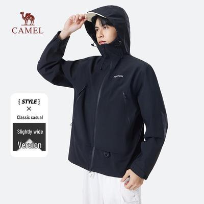 Camel Унисекс Куртка с капюшоном, ветрозащитная, водонепроницаемая, для активного отдыха M35BA31060