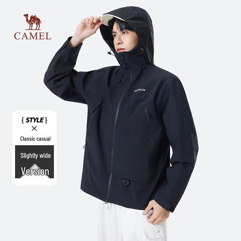 Camel Унисекс Куртка с капюшоном, ветрозащитная, водонепроницаемая, для активного отдыха M35BA31060