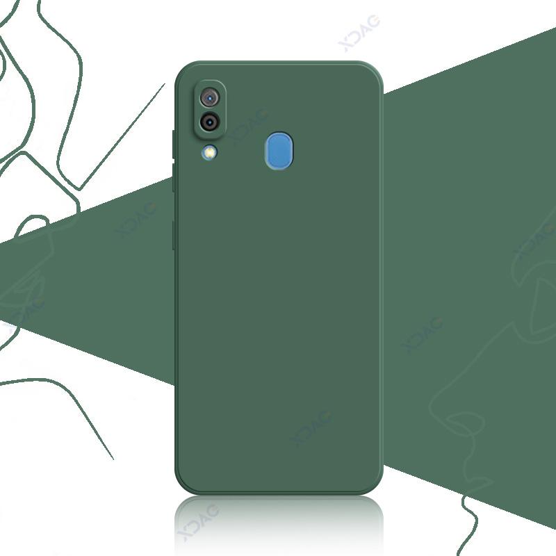 Высококачественный квадратный жидкий силиконовый чехол для Samsung Galaxy A20 A30 M10S 360 Мягкие защитные сумки Противоударный чехол для задней панели телефона