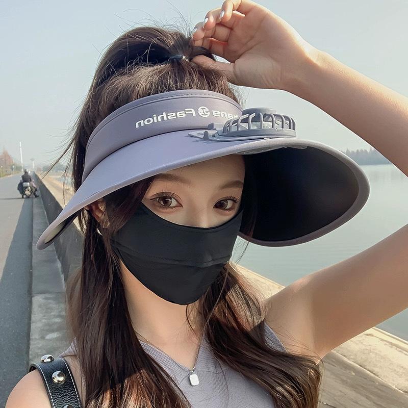New Hat with Electric Fan for Women's UV Air Top Sun Hat Adult Sun Protection Hat