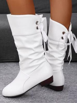 25 Новая женская обувь универсальная модная женская обувь осень и зима тонкий бархат повседневные ботинки кожаные средней длины ботинки Мартин средний каблук