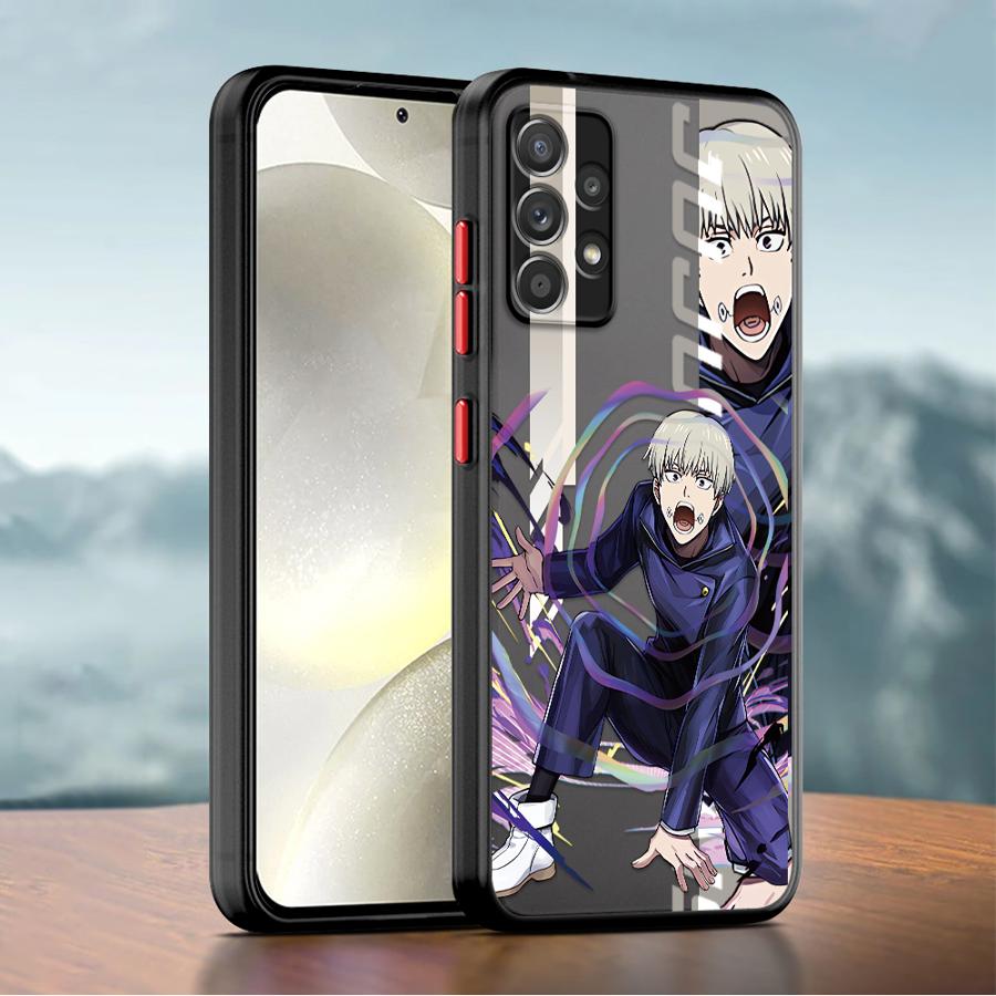 Чехол Jujutsu Kaisen для Samsung Galaxy A04e A12 A03 A70 A01 Core A13 A04s A11 A14 A10s A50 A02 с мягким краем A05 A20 A03s A20s A02s