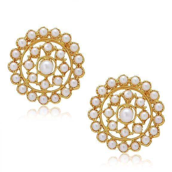 Очаровательный комплект ожерелья-чокера с позолоченным жемчугом для женщин