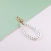 Simulated Pearl Key Chain For Aorpods Bag Pendant Wrist Beaded Key Holder For Women Mobile Phone Diy Accessories
