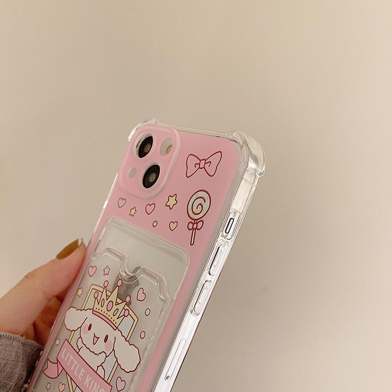 Чехол Zhitai Cartoon Card для iPhone 13, 14 Pro Max и 15 Pro — идеально подходит для устройств Apple