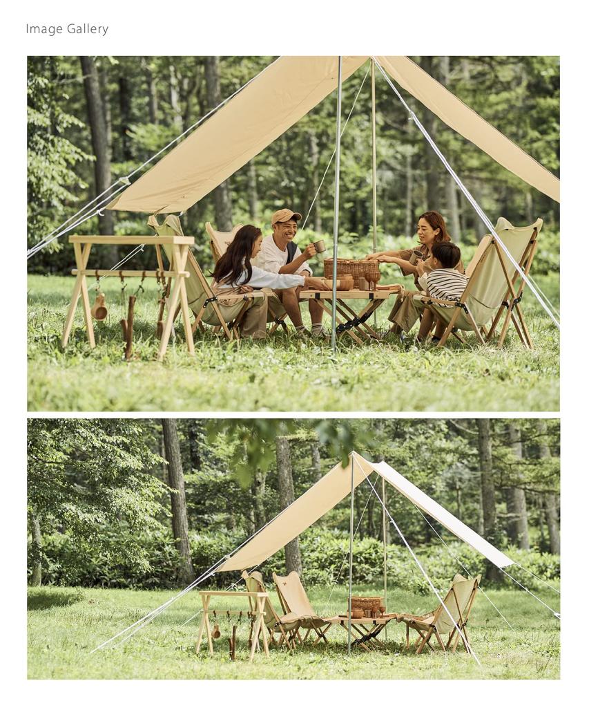 Брезентовая палатка Tarppi Polycotton Tarp Tent Trap Tent S'more R-400 4,0 м x 2,6 м