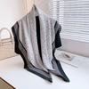 New Geometric Line Scarf Women's 110 Square Scarf Simple and Versatile Warm Decorative Shawl