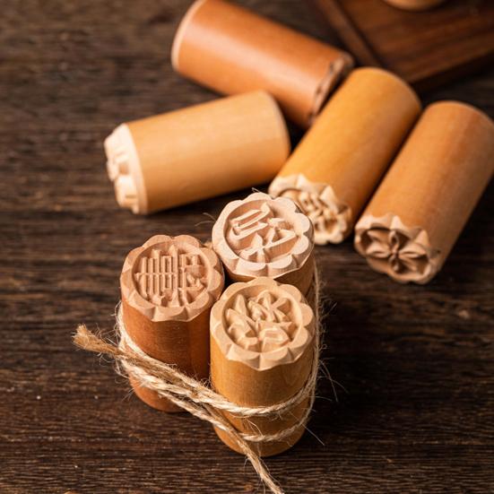 Штамп для печенья, многоразовый DIY деревянный китайский лунный торт, кондитерский штамп, инструмент для декора торта