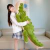 Simulation Large Soft Crocodile Plush Toy Fluffy Full Stuffed Animal Pillow Green Giant Alligator Sofa Cushion Kid Birthday Gift