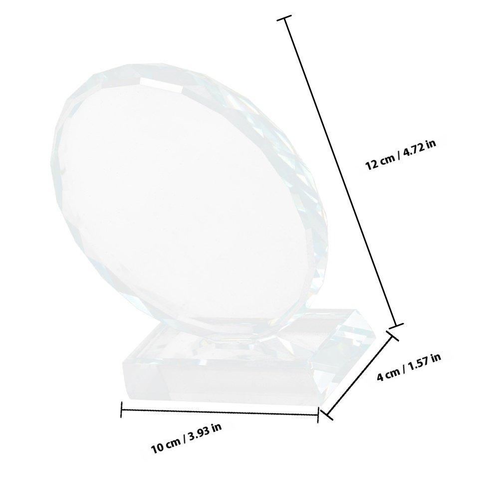 Premium Crystal Award Trophy Blank Plaque for Engraving Recognition Awards School Ceremony Decorative Sign