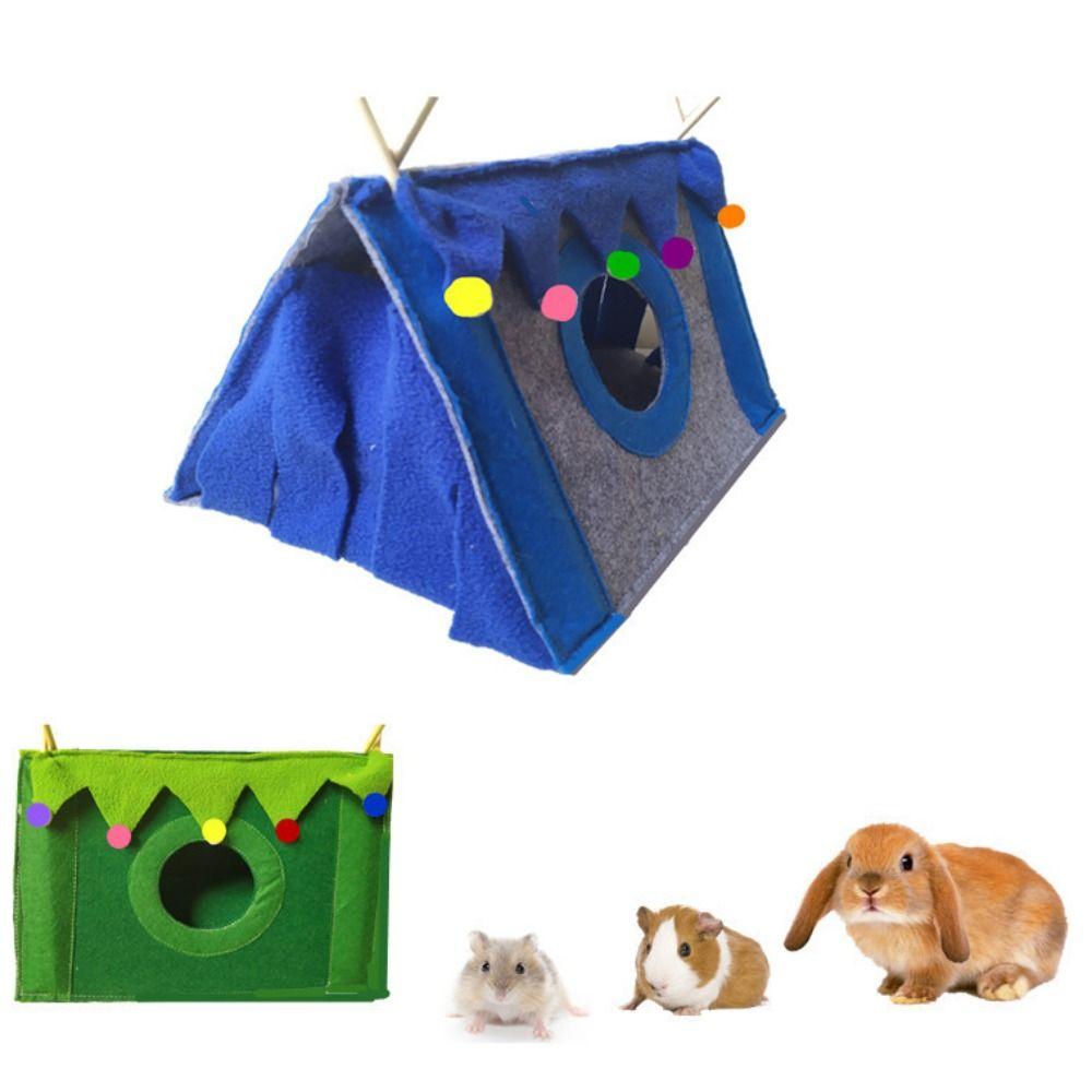 Аксессуары для свиней и домашних животных Фетровый треугольник Палатка для хомяков Планер для домашних животных Скрытый дом Гнездо для кролика Дом для хомяка