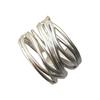 Adjustable Crossovers Entwined Rings Fashionable Twisted Crosses Wrap Rings Adjustable Copper Rings Jewelry for Women