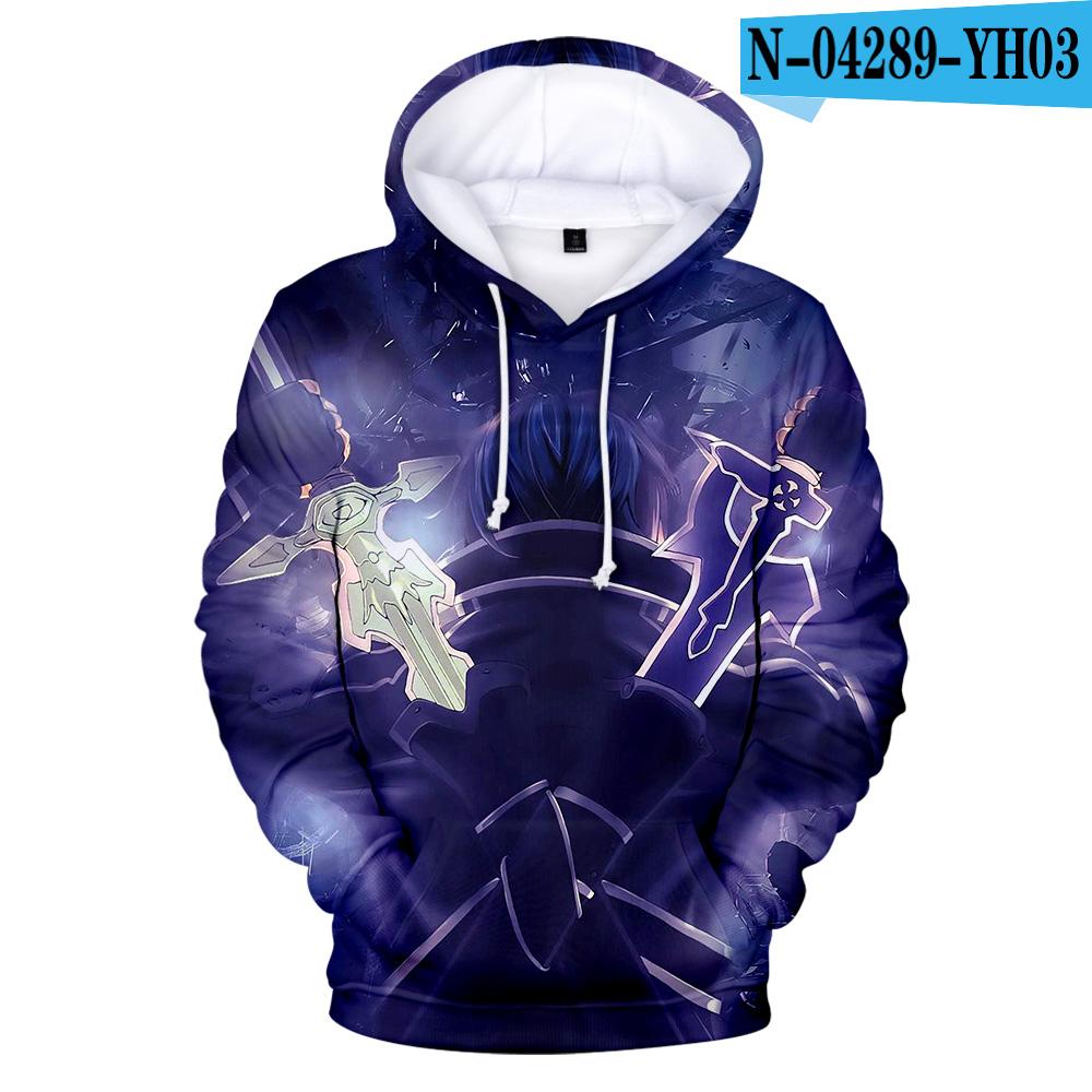 Sword Art Online 3D Printed Hoodies Fashion Casual Sweatshirts Men Women Harajuku Streetwear SAO Oversized Hoodies Pullovers