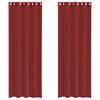 VidaXL Rideaux en voile avec œillets 2 pcs rouge bordeaux, rideau en filet, rideau transparent, voile de fenêtre, traitement 4102159