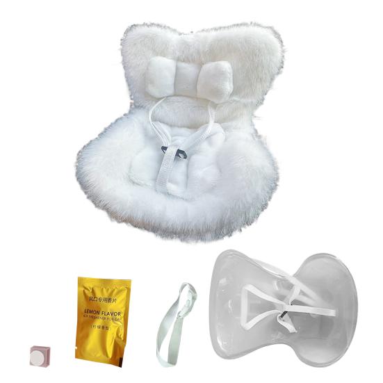 Плюшевое кукольное автокресло с зажимом для вентиляционного отверстия, настольная подставка, мягкая пушистая подушка, ремни безопасности, симпатичное украшение для автомобиля для коллекционеров и поклонников