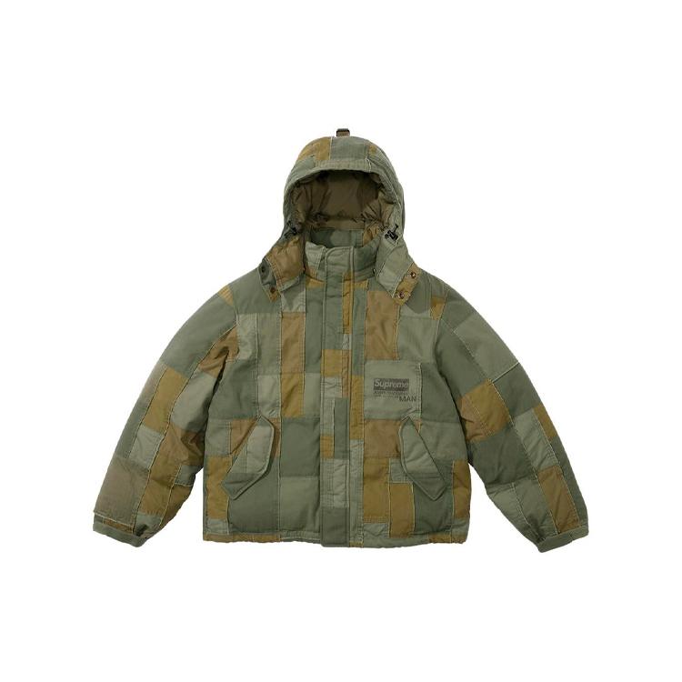 Supreme X Junya Watanabe X Comme Des Garçons Man Стеганая объемная куртка Пэчворк SUP-FW21-278