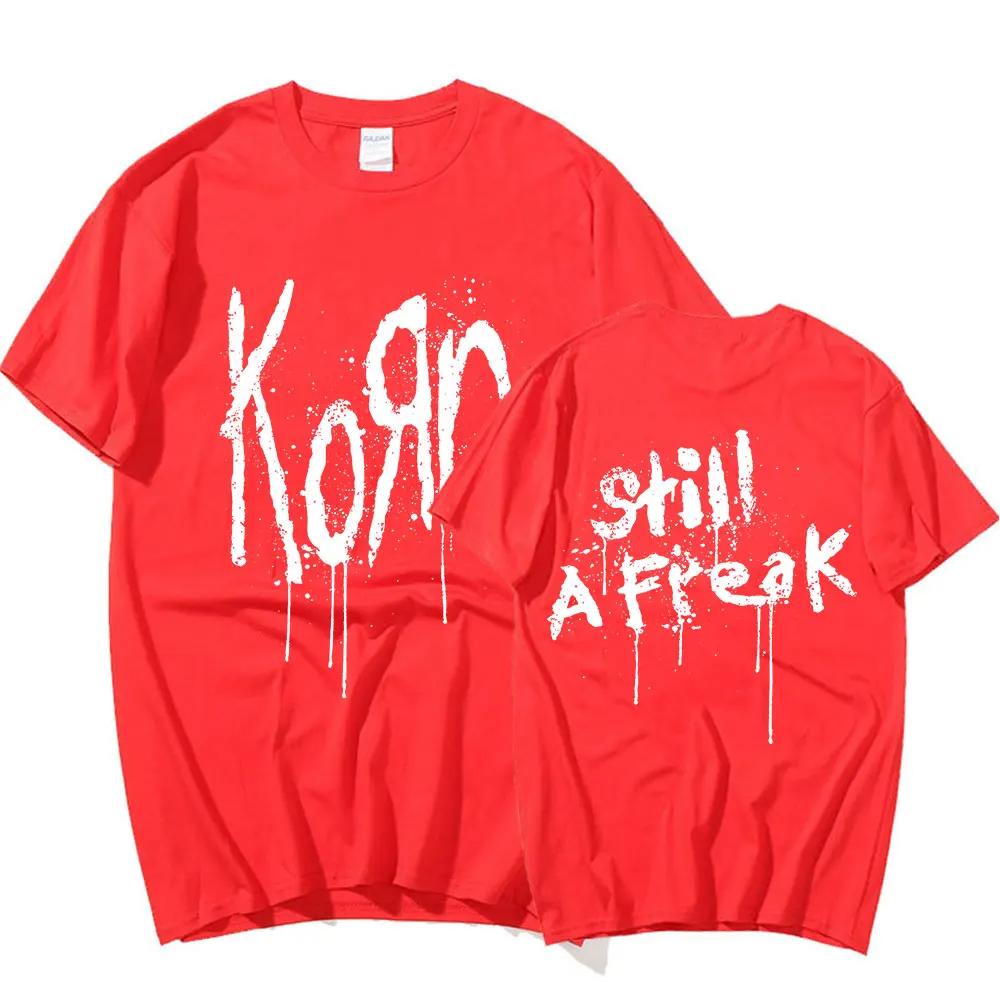 Korn Music Concert Rock Band WORLD TOUR футболка мужская винтажная металлическая готическая футболка большого размера уличная футболка с коротким рукавом