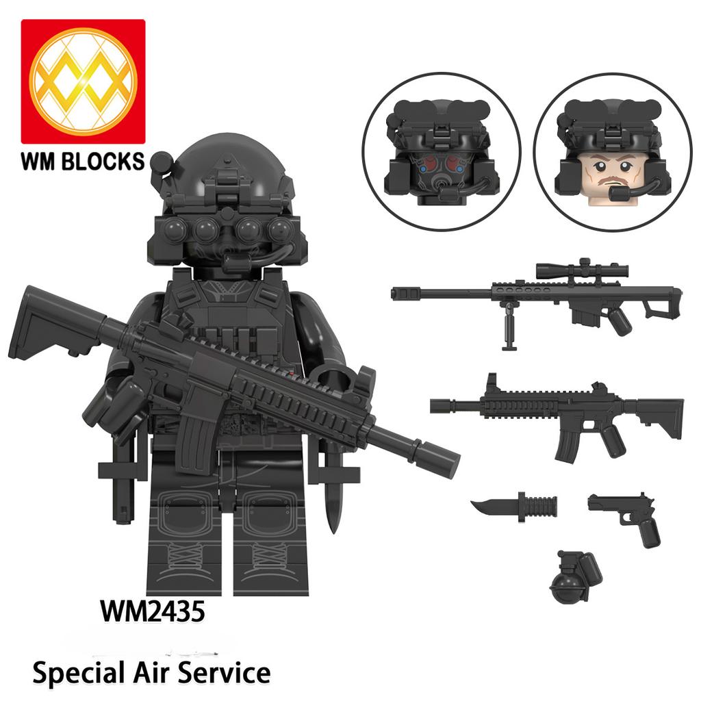Мини-фигурки спецназа, морские котики, современные солдаты, SWAT KSK SSO, кирпичи, строительные блоки, игрушки для детей WM6147