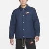 Nike Trend Capsule Collection с большим логотипом, спортивная теплая хлопковая куртка, мужская верхняя одежда, синяя DM5276-410