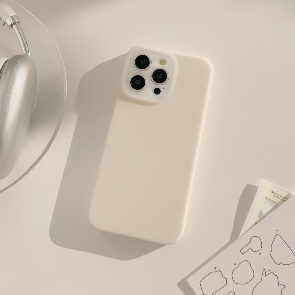Жидкий Желейный 16 Подходит для Чехла iPhone iPhone 15 Защита от Падений 14promax Однотонный Простой 12 Всесторонний 13