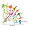 Beverage Colorful Straw Wine Decorative Plastic Drinking Straws Hot Reusable Drinking Straws  Kids