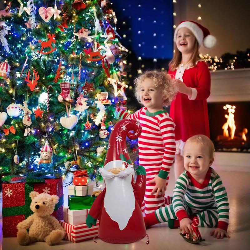 Рождественские надувные фигуры Пряничный человечек мультяшный Рождественский гном Уличные украшения Рождественские украшения для двора для газона